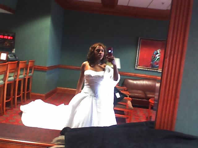 Photo: mariam in a wedding dress