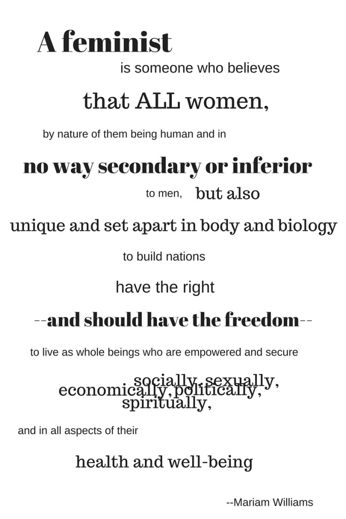A feminist (1)