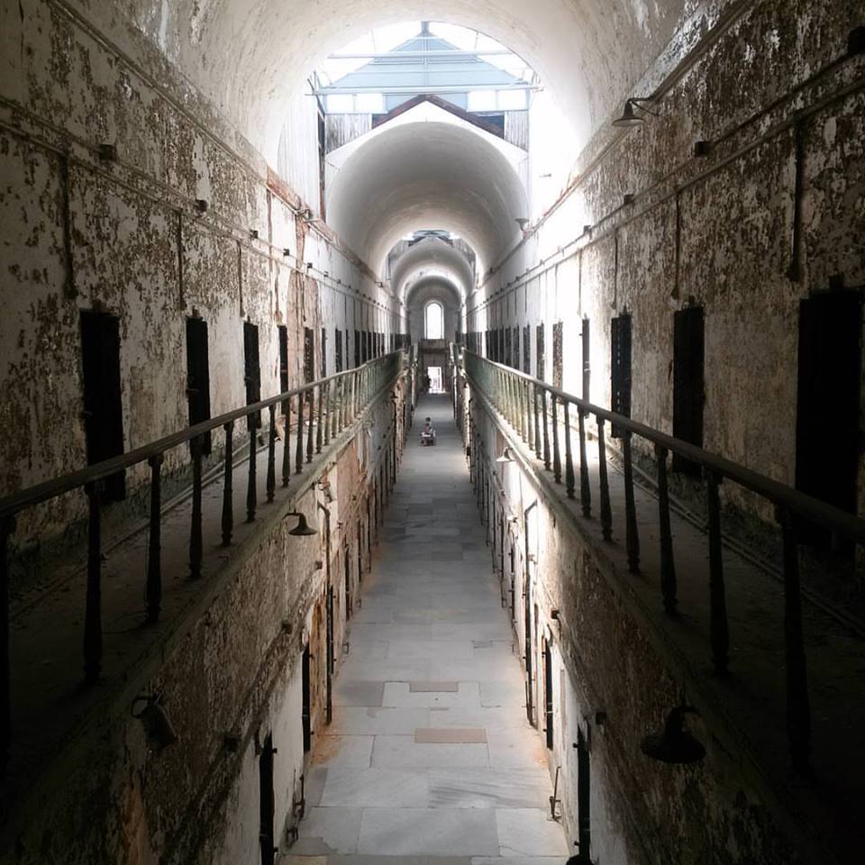 The most hauntingly beautiful view I found at Eastern State Penitentiary. Interior, cell block 7.